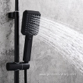 Exposed Black Pressurized Shower Shower